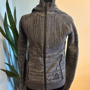 Reebok Charcoal Full-Zip Hoodie